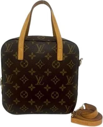 Louis Vuitton Pre-owned Vintage Handtas - Dames - Vintage Handtas - Bruin - ONE Size - Leer - Vintage