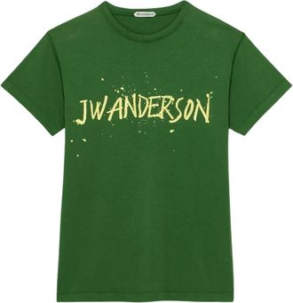 J.W.Anderson Circular T-shirt - Heren - T-shirts - Groen - S - Katoen - Tops