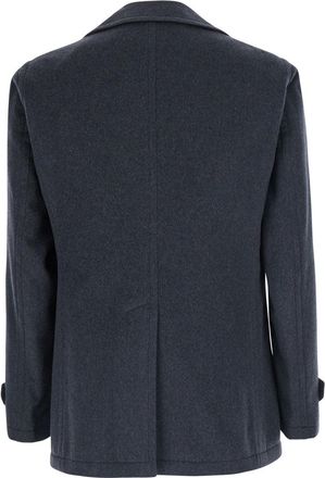 Tagliatore Mens Coat Monaco Grey Wool