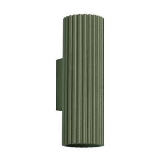 Wonderlamp Aplique de pared de aluminio verde con 2 luces gu10