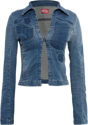 Diesel De-Vilara-S Top - Dames - Spijkerjassen - Blauw - XS - Katoen - Jassen