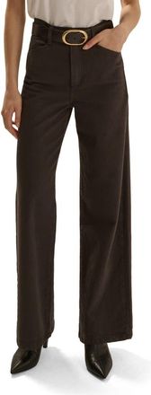 Favorite Daughter The Mischa High Waist Wide Leg Ankle Pants in Esspreso at Nordstrom, Size 27