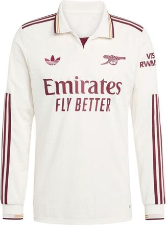 adidas x Arsenal 25/26 Third Authentic Jersey Asia Sizing Slim Fit Cloud White JJ1898