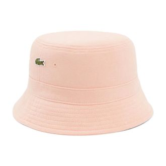 Lacoste Hats, male, Pink, Size: S Pique Bucket Hat