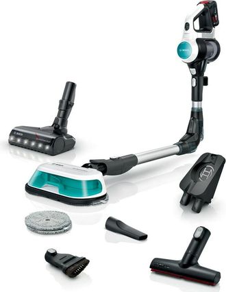 Bosch Bcs71hyggb Aspiradora Inal&aacute;mbrica 60 Minutos De Tiempo De Funcionamiento-blanco/aguamarina