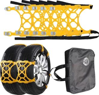 OEM Cadena Para Nieve, Material De Uretano, Dimensiones 86 Cm X 27 Cm, Compatible Con Anchos De Neum&aacute;ticos De 165 A 275 Mm, Resistencia A Bajas Temperatur