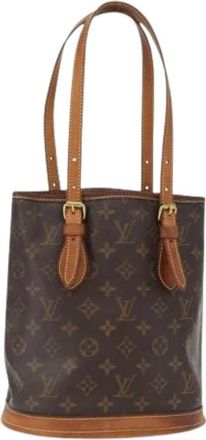 Louis Vuitton Pre-owned Bucket Bags, female, Brown, Size: ONE SIZE Pre-owned Bucket Bag