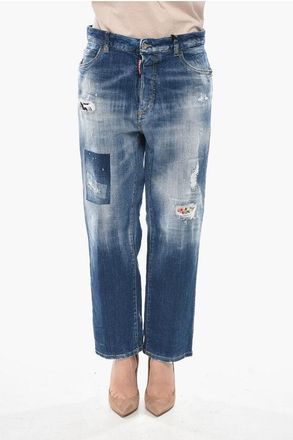 Dsquared2 Stretch Denim Jeans BOSTON Straight Leg 19cm size 46