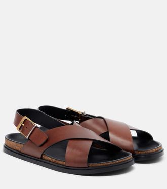 The Row Sandalias Buckle de piel