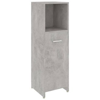 vidaXL Armario De Ba&ntilde;o Madera Contrachapada Gris Hormig&oacute;n 30x30x95 Cm Vidaxl