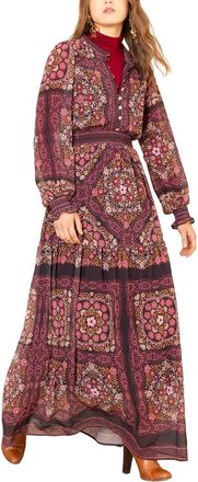 Hale Bob Hale Bob Marisol Long Sleeve Maxi Dress