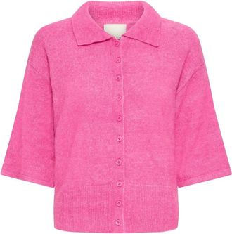 Ichi Cardigan Ihkamara - - Knitwear - Donna - Rosa - XL