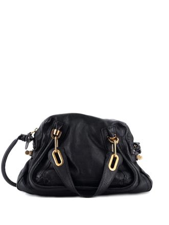 Chlo&eacute; Paraty Top Handle Bag Leather Medium satchel - Nero