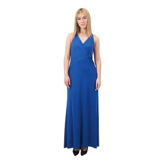 Ralph Lauren Holidab Lange Jurk - Dames - Maxi kleedjes - Blauw - 2XS - Kleedjes