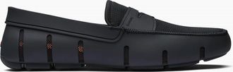Swims Mens Round Toe Penny Loafer In Black