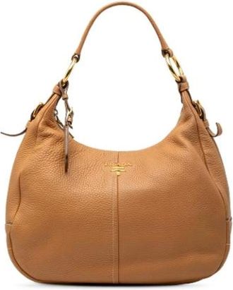 Prada Pre-owned Shoulder Bags, female, Brown, Size: ONE SIZE Pre-owned Vintage Shoulder Bag