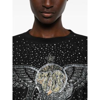 Diesel Embellished Cotton T-Shirt - Black