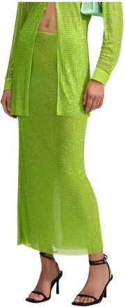 Self Portrait Dames, Rokken, Groen, Maat: XS