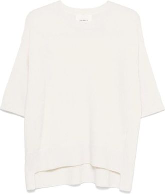 Lisa Yang Truien - Dames - Ronde hals truien - Wit - XS - Truien & Vesten