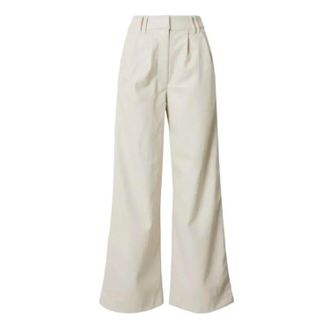 Topshop Womens High Waist Wide Leg Pants In Cream