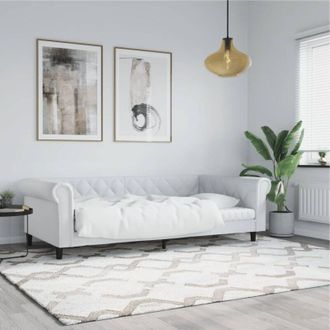 vidaXL Letto da Giorno Bianco 80x200 cm in Similpelle - Vidaxl