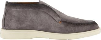 Santoni Ankle Boots, male, Gray, Size: 8 1/2 US Detroit Mens Stylish Shoes