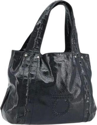 Ferragamo Pre-owned Shoulder Bags, female, Black, Size: ONE SIZE Pre-owned Hand Bag