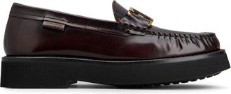 Tod's logo-buckle leather loafers - women - Leather - 40 - Brown