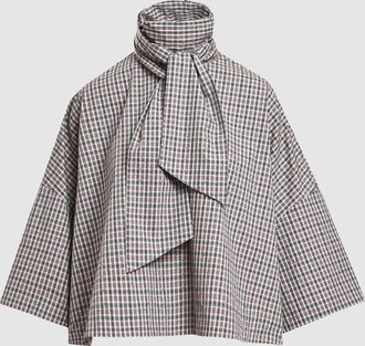 Essentiel Blouse Kefir Brun Blanc Cass&eacute;