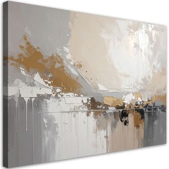 Feeby Impresi&oacute;n De Imagen, Abstracci&oacute;n Moderna En Beige, 120x80