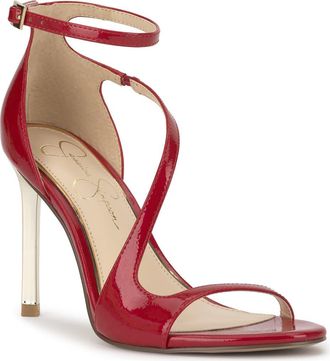 Jessica Simpson Qamille Ankle Strap Sandal in Red Muse04 at Nordstrom, Size 5
