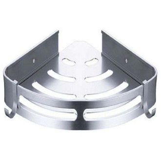 OEM Estante Esquinero Para Ducha, No Requiere Perforaci&oacute;n, De Metal Con Adhesivo Antioxidante, Soporte Para Art&iacute;culos De Ba&ntilde;o, 2 Piezas (plateado) - Crezu