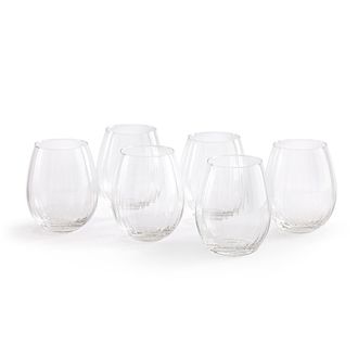 La Redoute Interieurs Set van 6 glazen in pliss&eacute; glas, PLISO