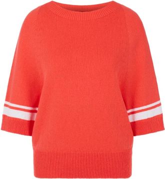 Marc Cain Sweatshirts & Hoodies - Dames - Ronde hals truien - Rood - XL - Truien & Vesten