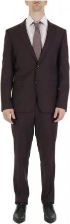 HUGO BOSS H-Hyge-2Pcs-224 Pak - Heren - Business pakken - Rood - M - Wol - Kostuums