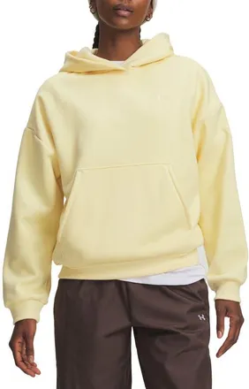 Under Armour Icon Fleece Hoodie in 700 Pale Lemon at Nordstrom, Size Xx-Large