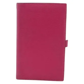 Herm&egrave;s Pre-owned Wallets, female, Pink, Size: ONE SIZE Pre-owned Agenda A6 Day Planner Housse
