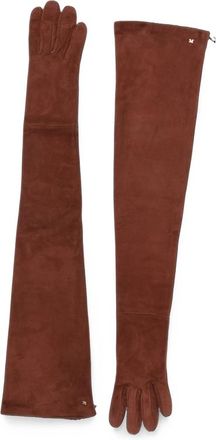 Max Mara Logo-plaque Long Gloves