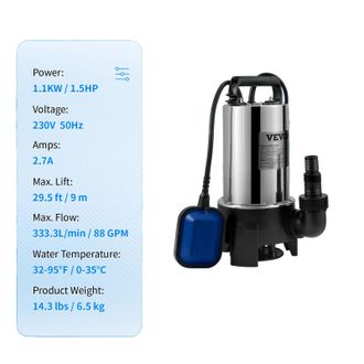 OEM Bomba Sumergible, Altura M&aacute;xima 7,6 M (25 Pies), Protecci&oacute;n Ipx8