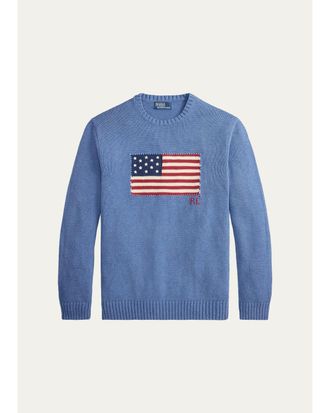Polo Ralph Lauren Mens The Iconic Flag Sweater