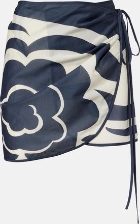 Sir. Lilou printed cotton beach cover-up