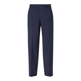 Fendi Suit Trousers, male, Blue, Size: XL Wool Canvas Pants