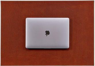 Graphic Image Leather Desk Blotter in Cognac at Nordstrom