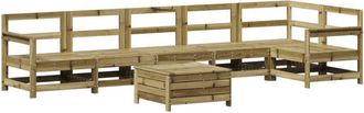 vidaXL 7 Piece Garden Sofa Set Impregnated Wood Pine vidaXL