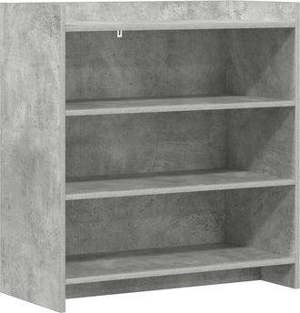 vidaXL Aparador Gris Hormig&oacute;n 75 X 36 X 80 Cm Madera De Ingenier&iacute;a Vidaxl