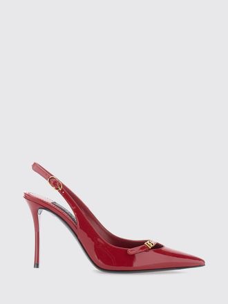 Dolce & Gabbana Patent Leather Slingbacks with Stiletto Heel and DG Logo