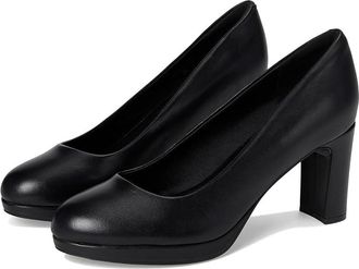 Rockport Carmen High Womens Heels Black Leather : 10.5 M (B), Suede
