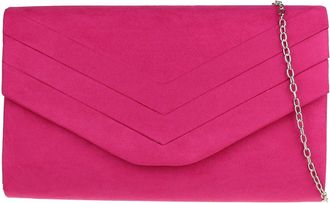 Girly HandBags Womens Plain Clutch Bag - Fuchsia