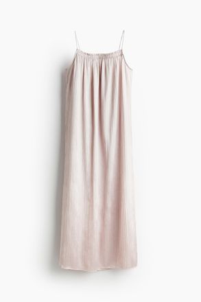 H&M Slipkleid aus Satin - Helles Mattrosa