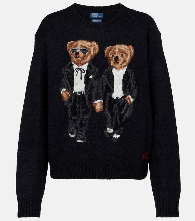 Polo Bear wool-blend sweater